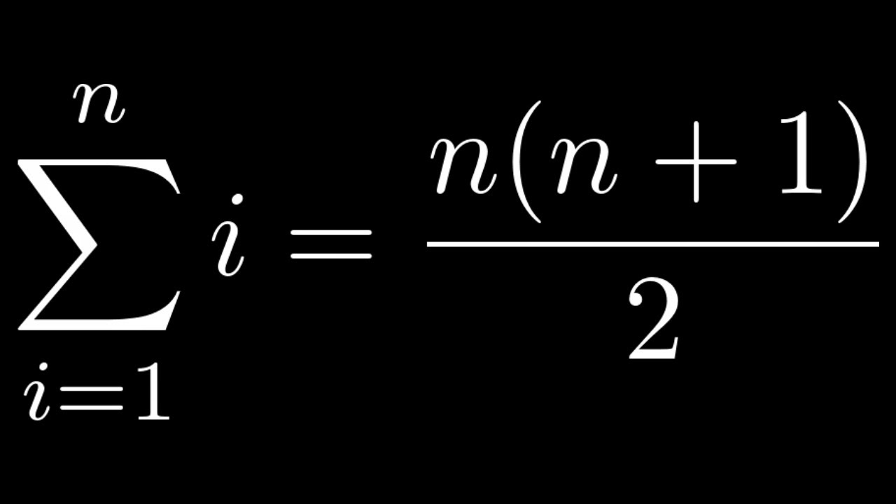 Proof of the formula for the sum of the first n integers without Na Mapie Afryki Numerami 1 I 2