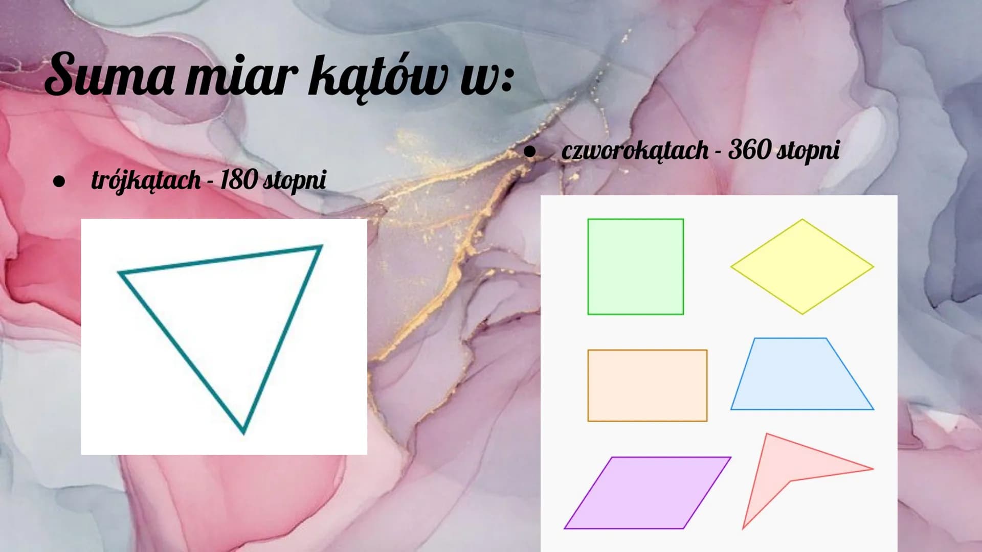 Proste wyjaśnienie: Figury geometryczne na płaszczyźnie - klasa 5, 6, 8 Sprawdzian Matematyka Klasa 5 Figury Geometryczne