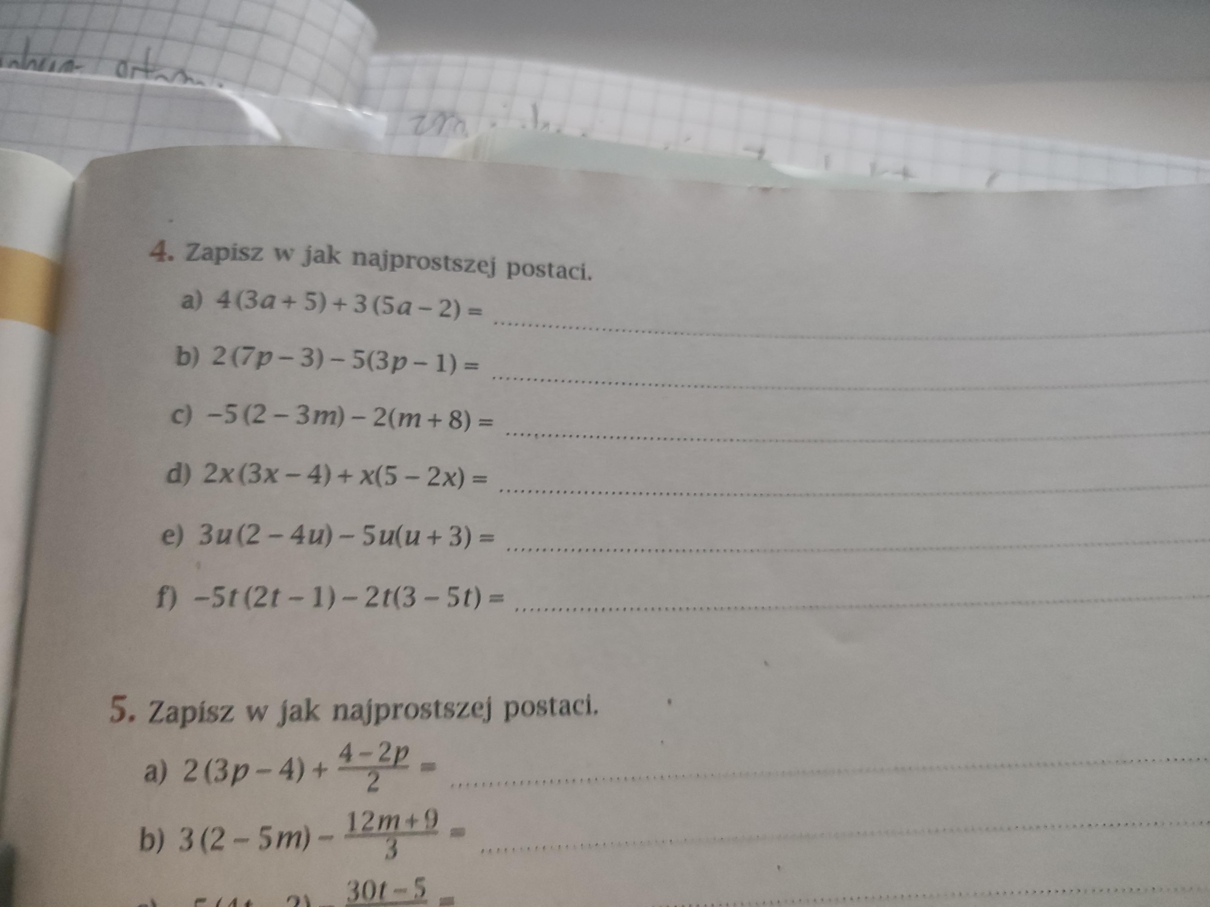 Proszę daj ktoś odpowiedź zad 4 proszę - Brainly.pl Uzupełnij Pytania Wpisując Jedno Słowo W Każdą Lukę