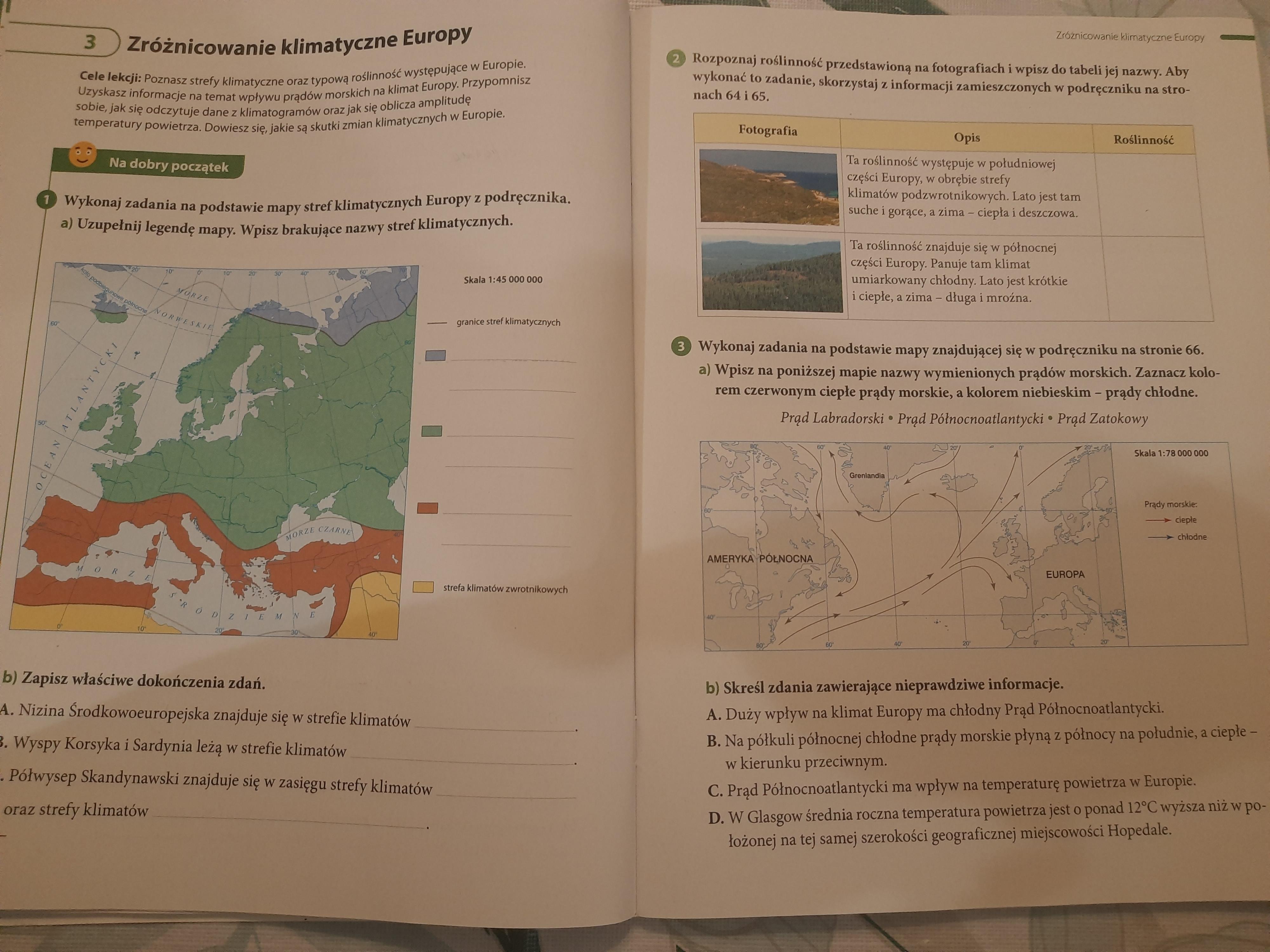 Proszę na teraz str 42 - 43 ćwiczenia do geografii planeta nowa 6 klasa Cwiczenia Z Geografii Klasa 6