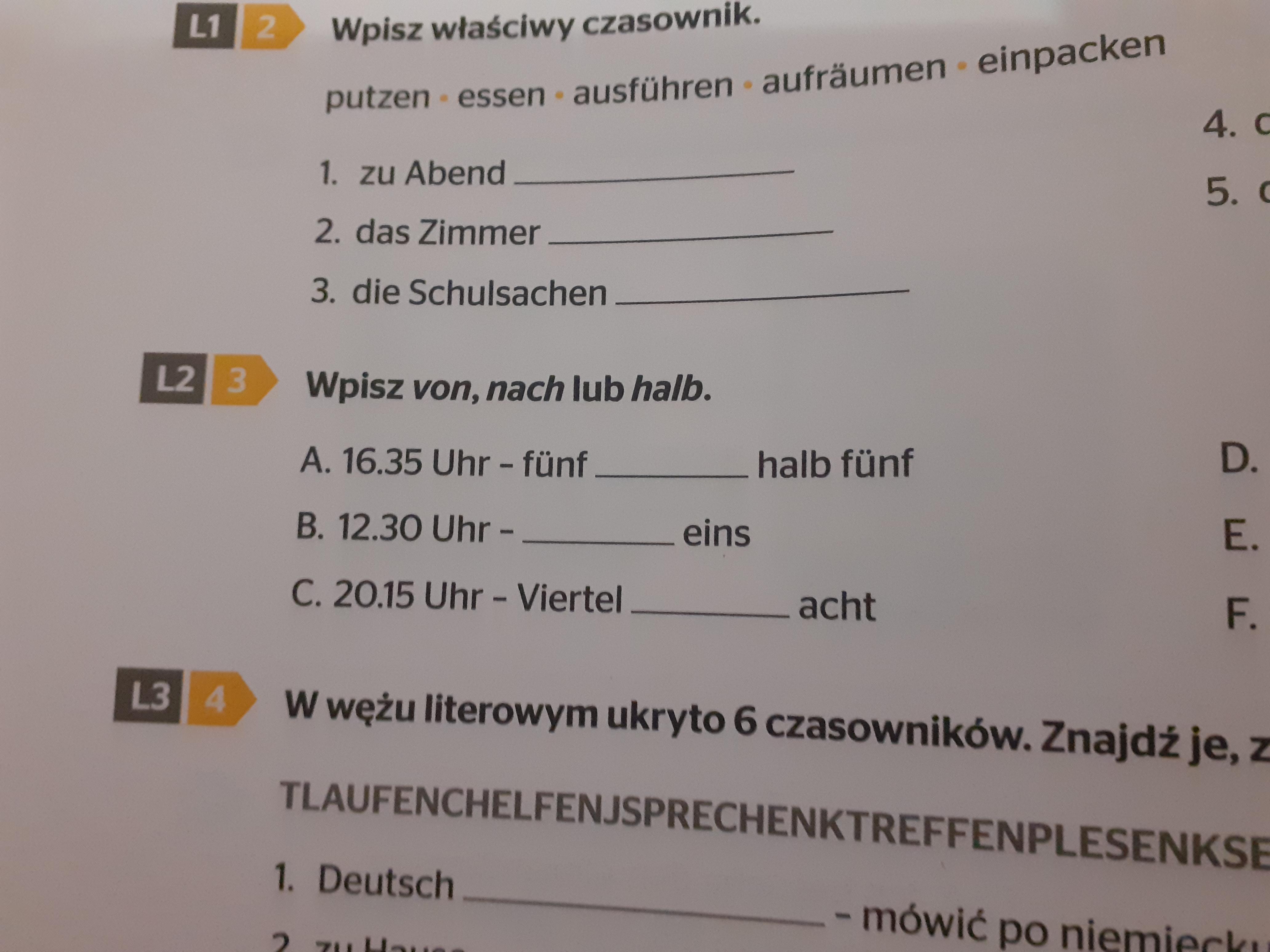 Proszę szybko j. Niemiecki klasa 7 zadanie 3/62 - Brainly.pl Niemiecki Klasa 7 Dzial 4 Test