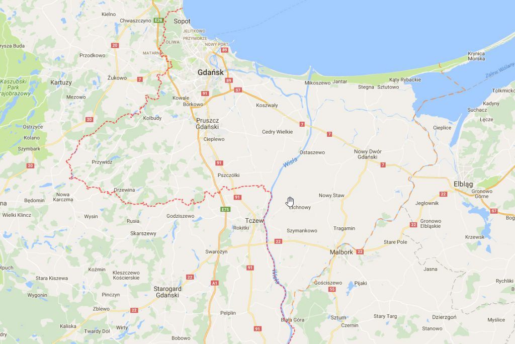 Przebieg granicy Wolnego Miasta Gdańska Ustalenie Przebiegu Granic Działek Ewidencyjnych