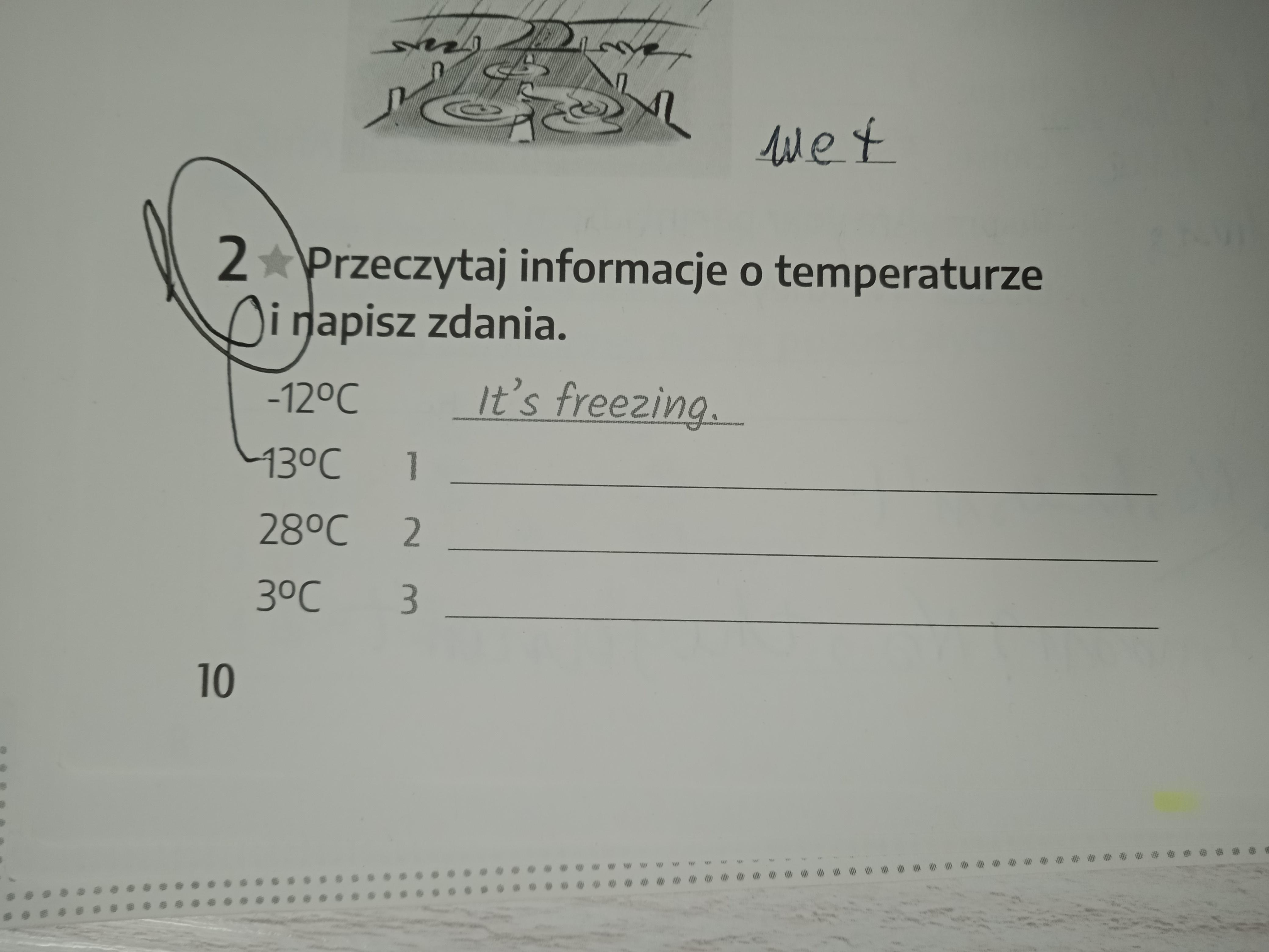 Przeczytaj informacje o temperaturze i napisz zadania. PLSS SZYBKOOOO Przeczytaj Informacje O Temperaturze I Napisz Zdania