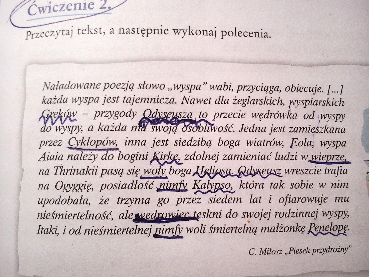 przeczytaj tekst, a następnie wykonaj polecenia a) Odmień przez Przeczytaj Tekst I Wykonaj Związane Z Nim Polecenia