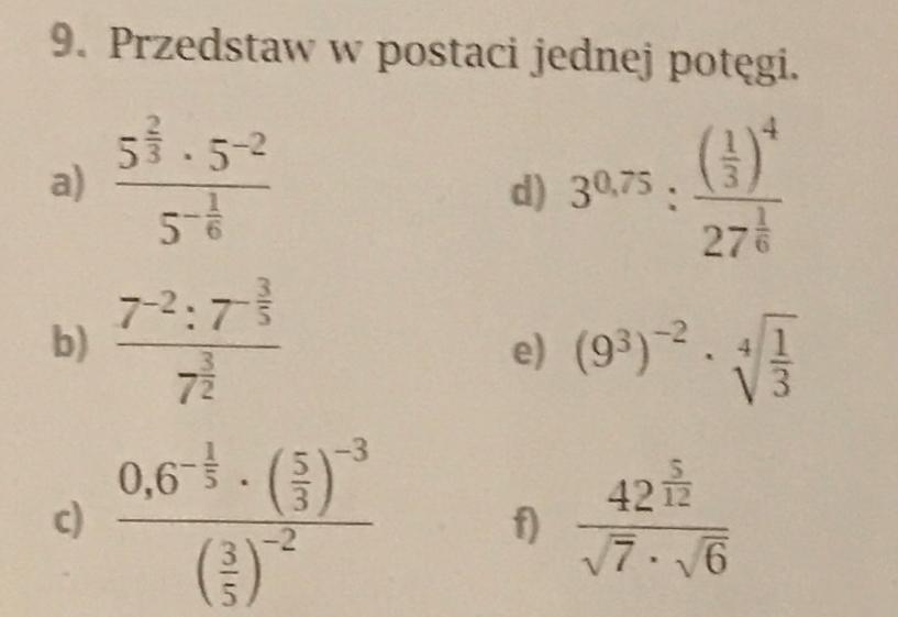 Przedstaw w postaci jednej potęgi - Brainly.pl Jesli To Mozliwe Przedstaw W Postaci Jednej Potegi
