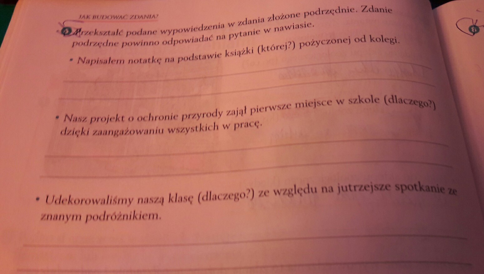Przekształć podane wypowiedzenia w zdania złożone podrzędnie zdanie Przekształć Podane Wypowiedzenia Złożone W Zdania Pojedyncze