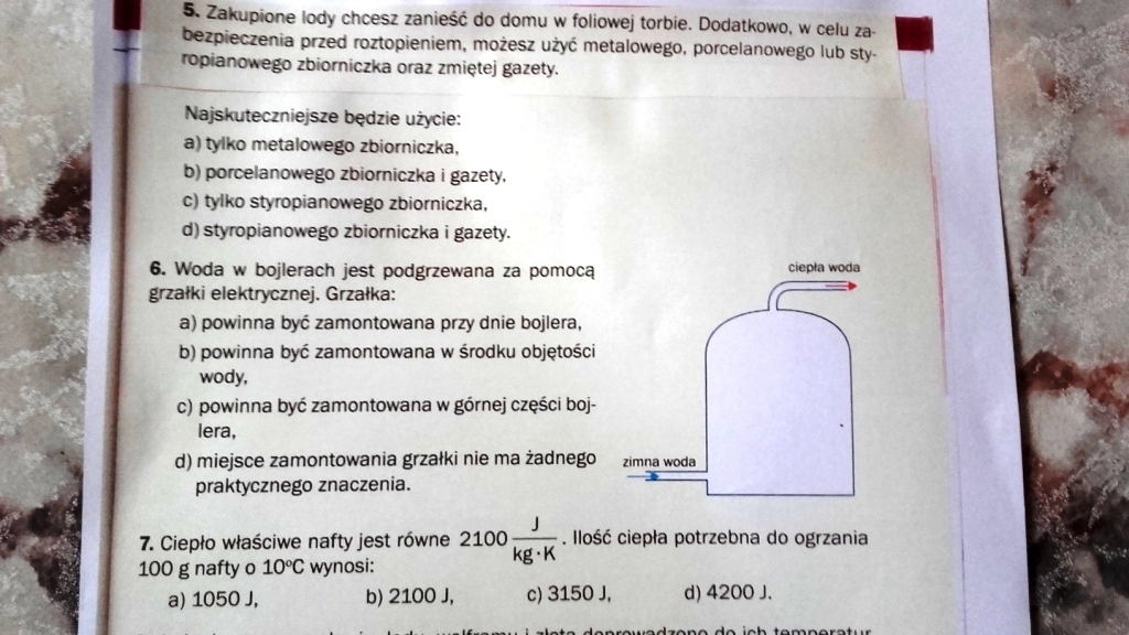 Przemiany energii w zjawiskach cieplnych - zagadnienia testowe cz.2 Sprawdzian Fizyka Klasa 8 Przemiany Energii W Zjawiskach Cieplnych Pdf