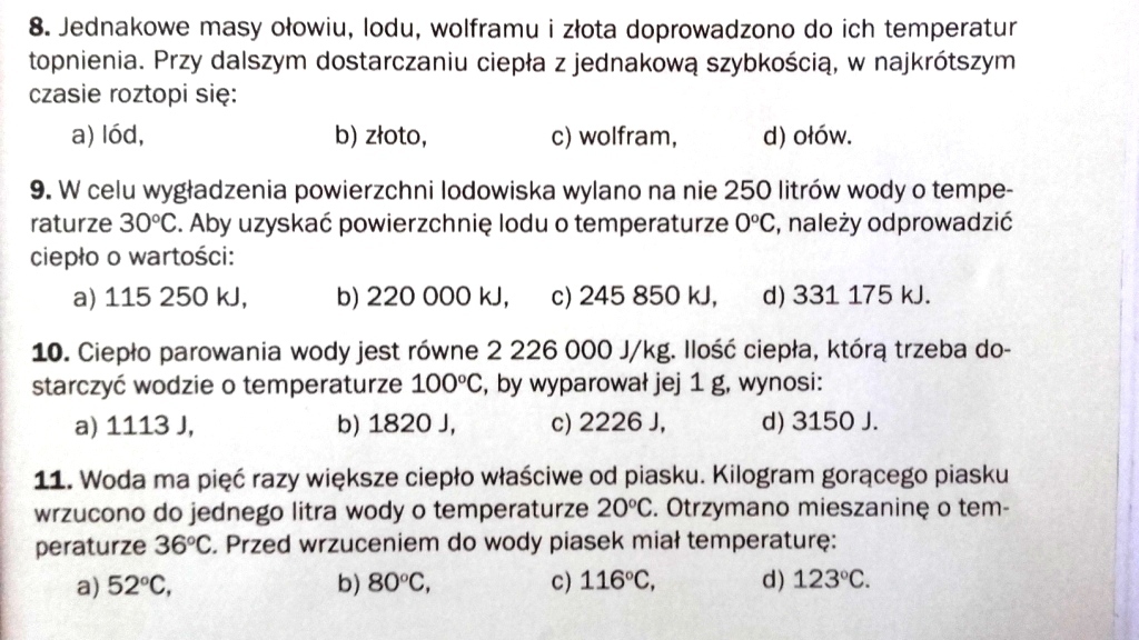 Przemiany Energii W Zjawiskach Cieplnych Sprawdzian Klasa 8 Pdf