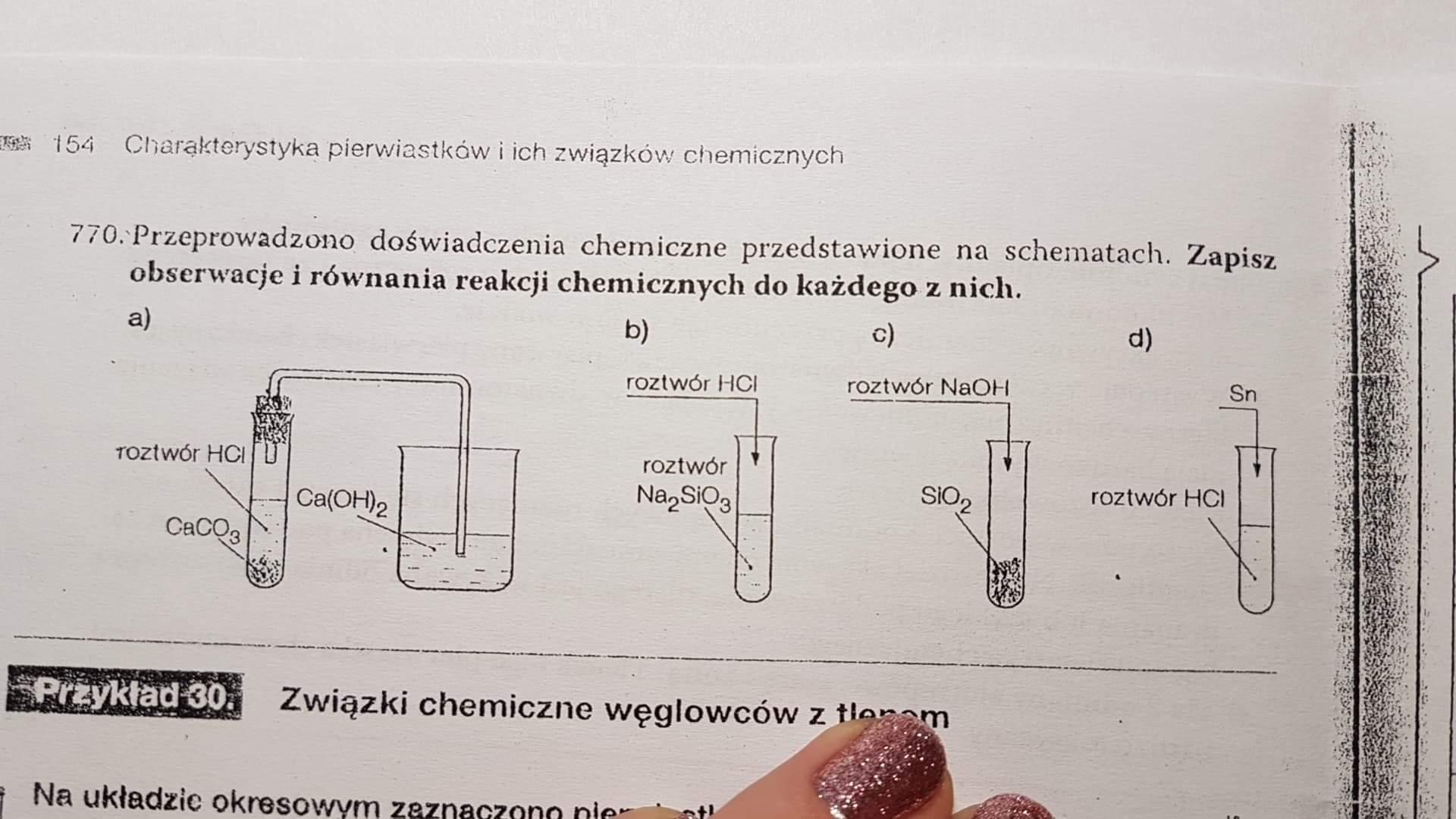 Przeprowadzono doświadczenia chemiczne przedstawione na schematach Przeprowadzono Doświadczenie Chemiczne Przedstawione Na Schemacie