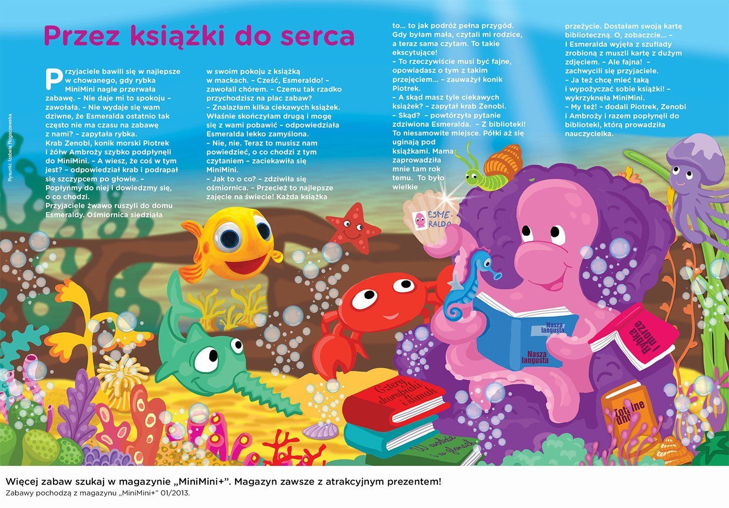 Przez książki do serca - Rybka MiniMini bajka do czytania dzieciom na Bajki Dla 3 Latka Do Czytania
