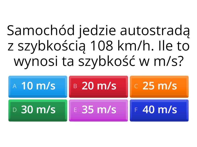 Przyczyny i opis ruchu prostoliniowego - Quiz Przyczyny I Opis Ruchu Prostoliniowego Sprawdzian Nowa Era