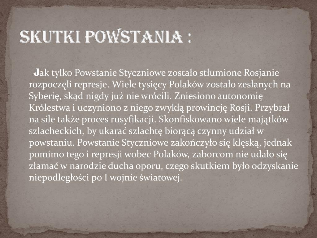 Przyczyny I Skutki Powstania Styczniowego Klasa 4 - question Przyczyny I Skutki Powstania Styczniowego