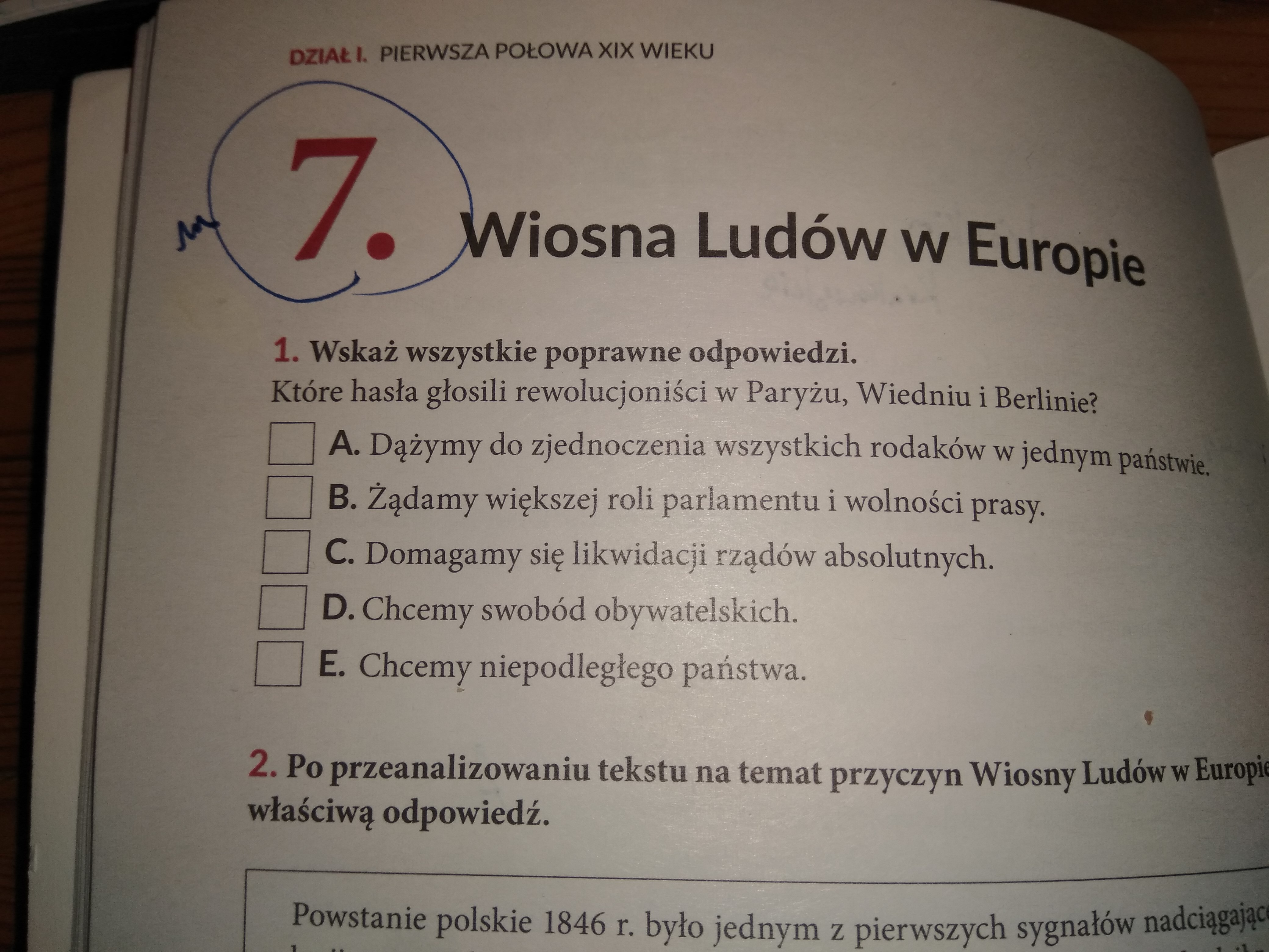 Przyczyny Wiosny Ludów W Europie