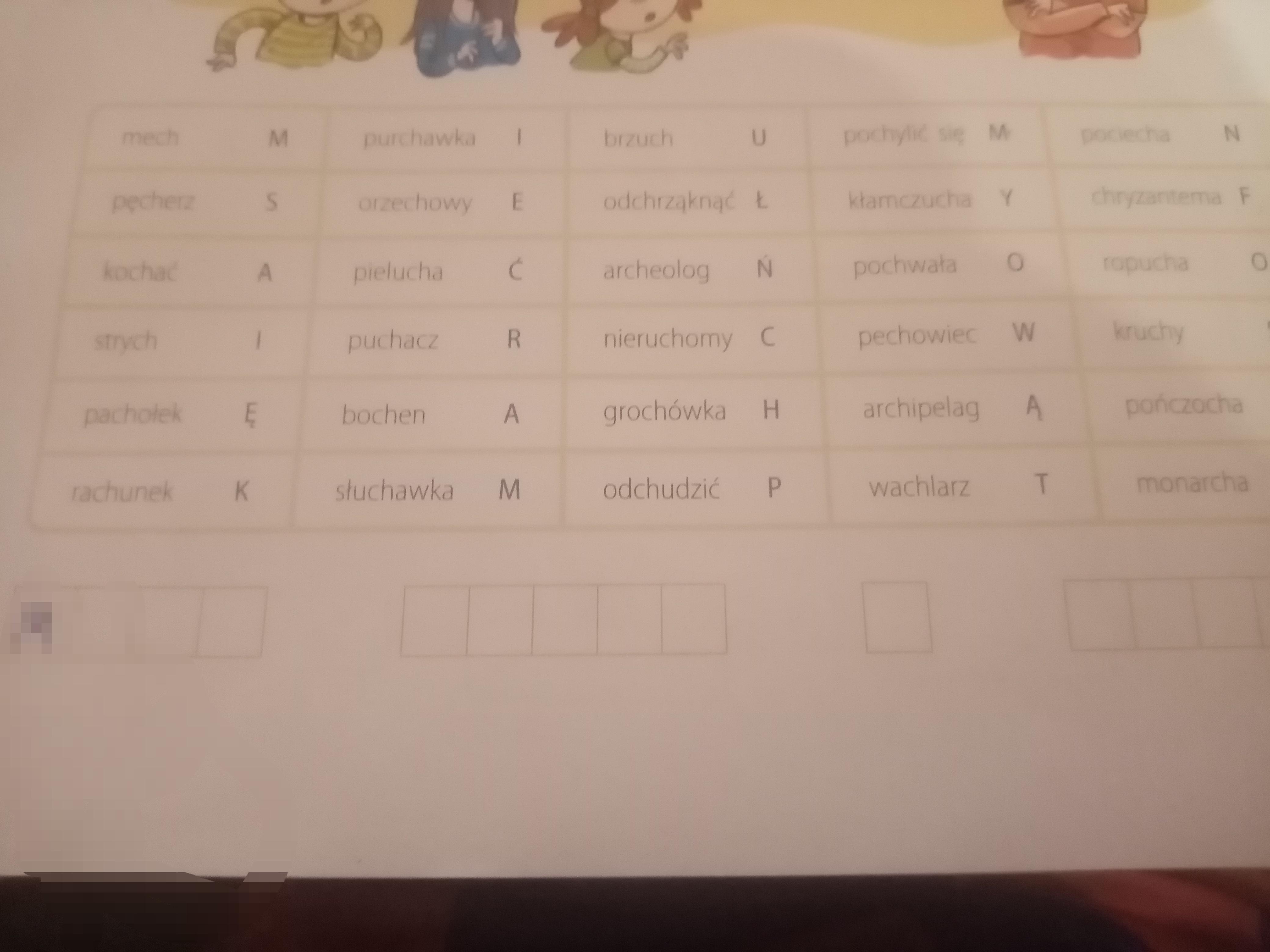 Pokoloruj Pola Na Których Zapisano Wyrazy Z Ch