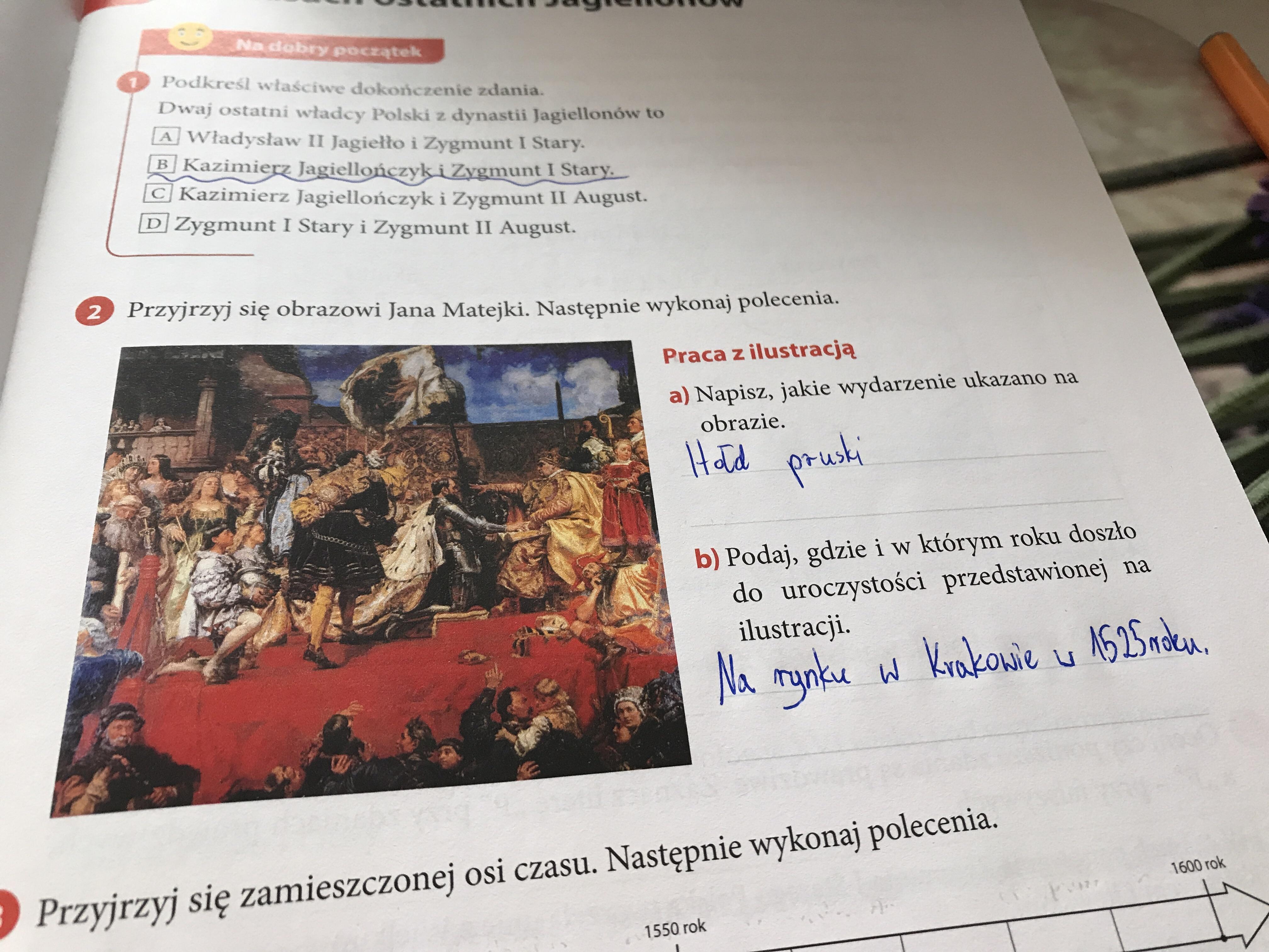 Przyjrzyj Sie Obrazowi Jana Matejki Następnie Wykonaj Polecenia