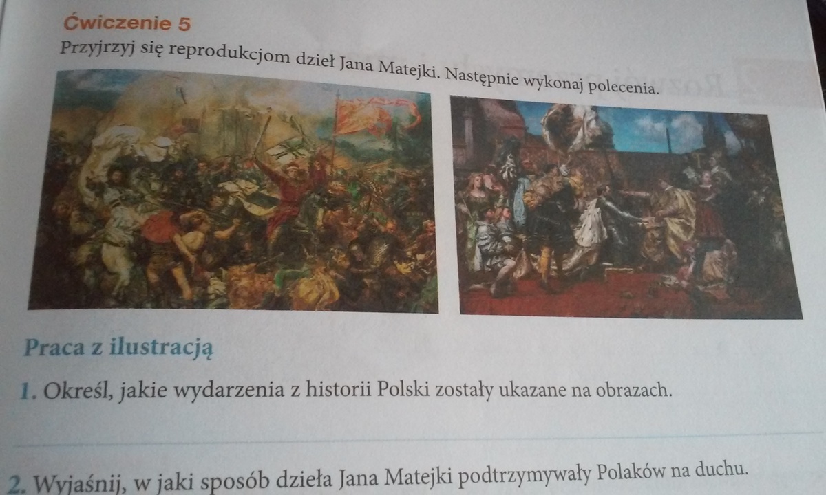 Przyjrzyj się reprodukcjom dzieł Jana Matejki następnie wykonaj Przyjrzyj Sie Obrazowi Jana Matejki Następnie Wykonaj Polecenia
