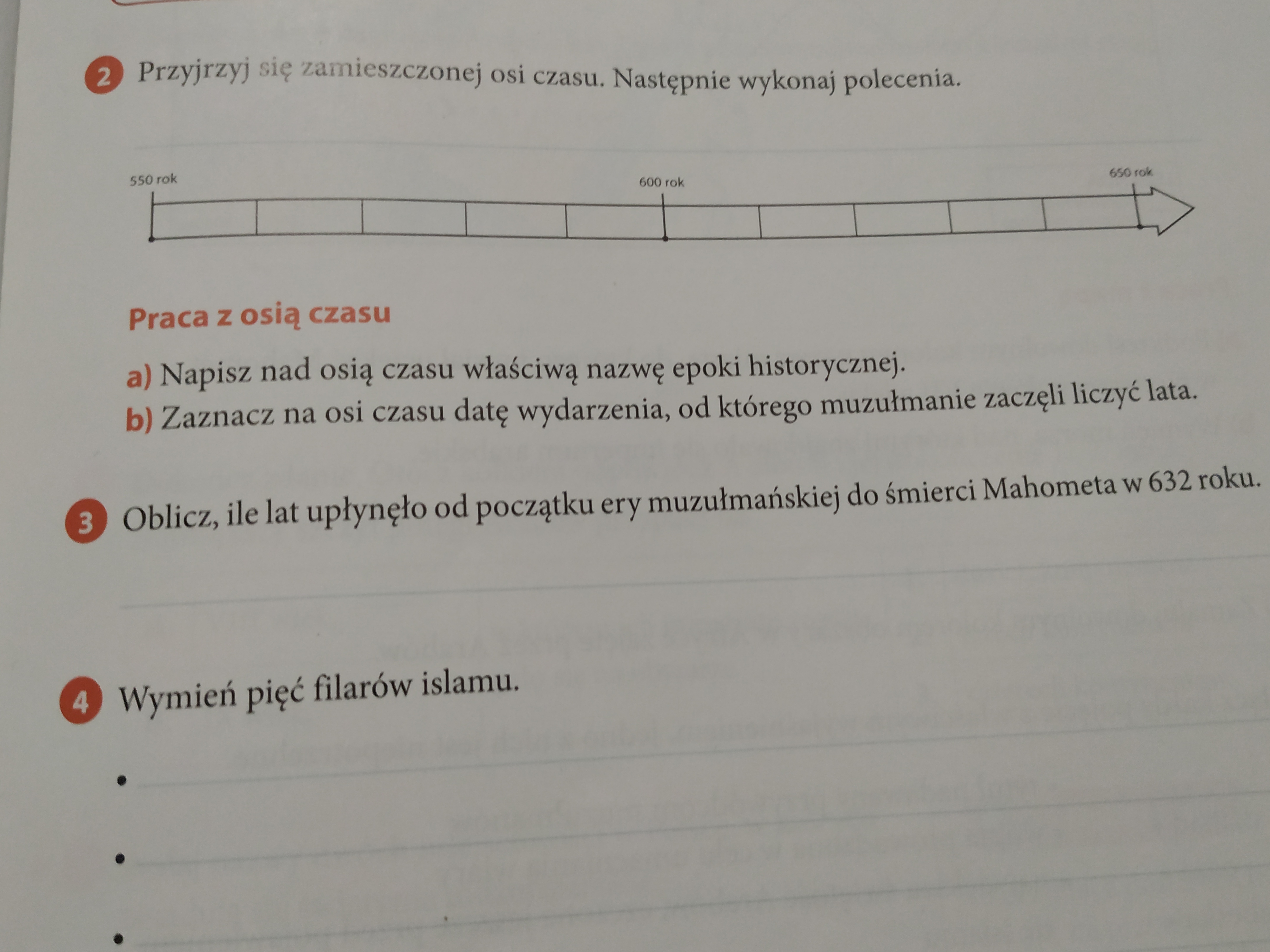 Przyjrzyj się zamieszczonej osi czasu. Następnie wykonaj polecenia Przyjrzyj Się Zamieszczonej Osi Czasu Następnie Wykonaj Polecenia Klasa 6