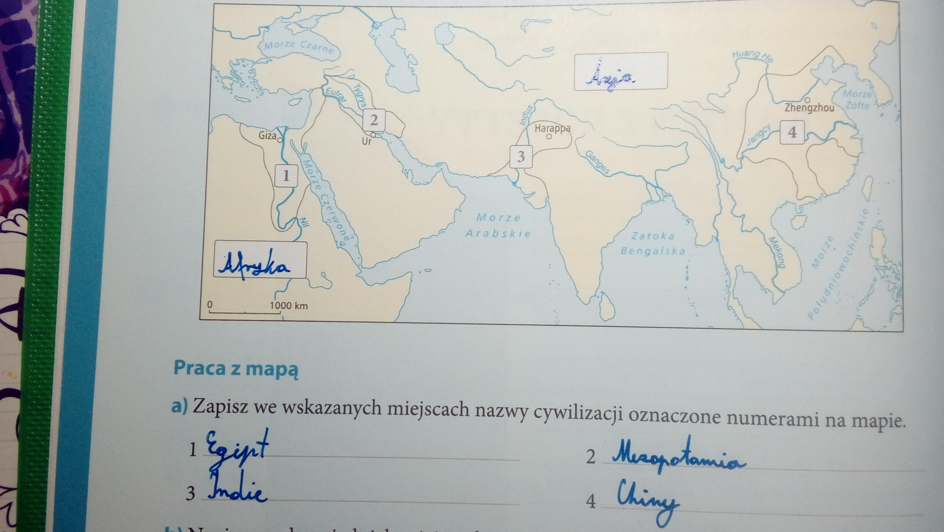 Przyjżyj się zamieszczonej mapie ukazującej miejsca powstania W Jaki Sposob Doszlo Do Powstania Pierwszych Panstw Sumeryjskich