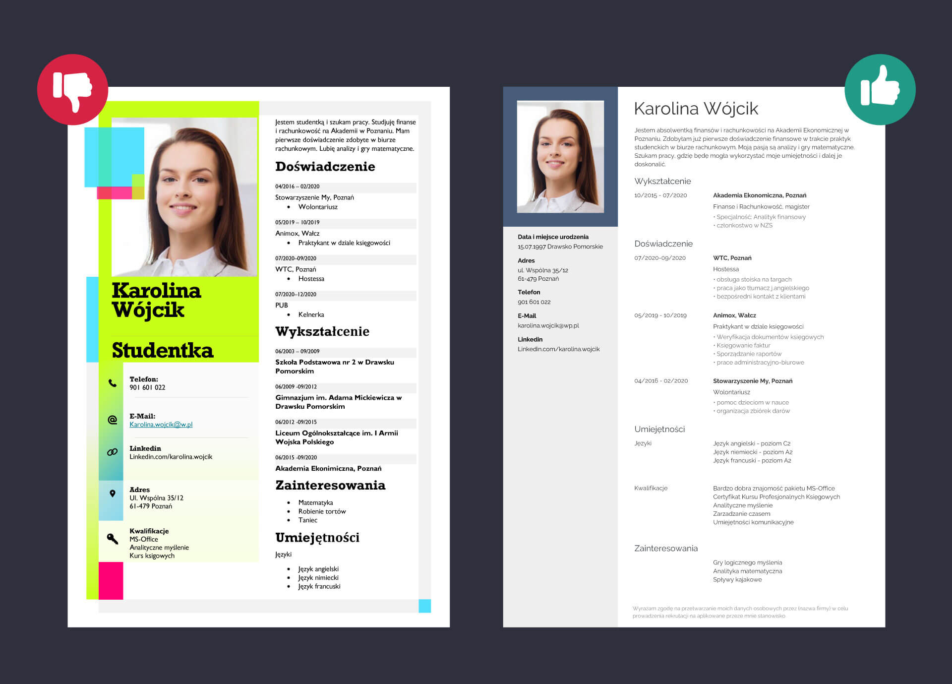 Przykład CV studenta - CVhero.com Cv Dla Ucznia Bez Doświadczenia