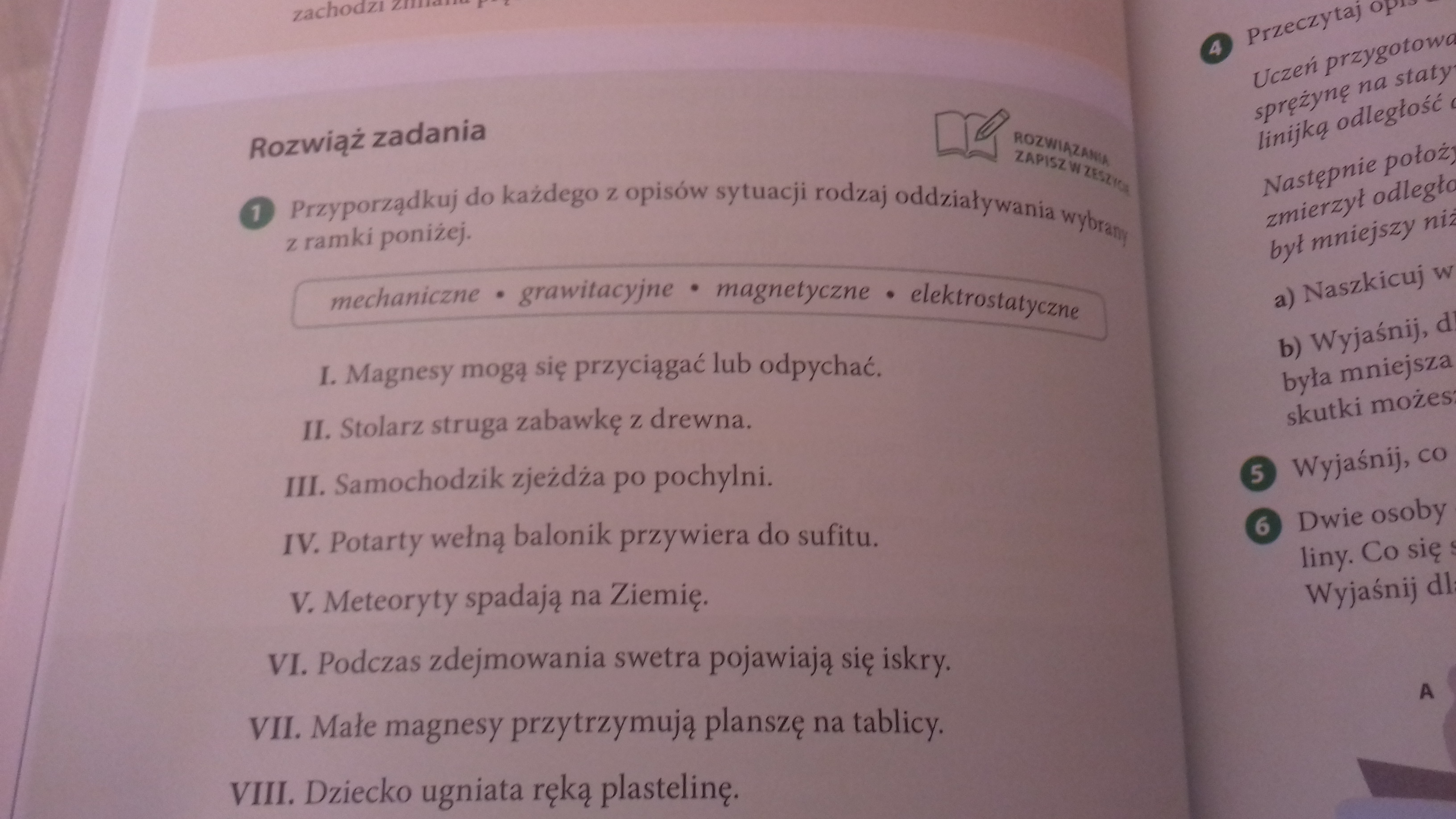 Przyporządkuj do każdego z opisów sytuacji rodzjaj oddziałowywania Przyporzadkuj Do Kazdego Z Opisow Sytuacji Rodzaj Oddzialywania