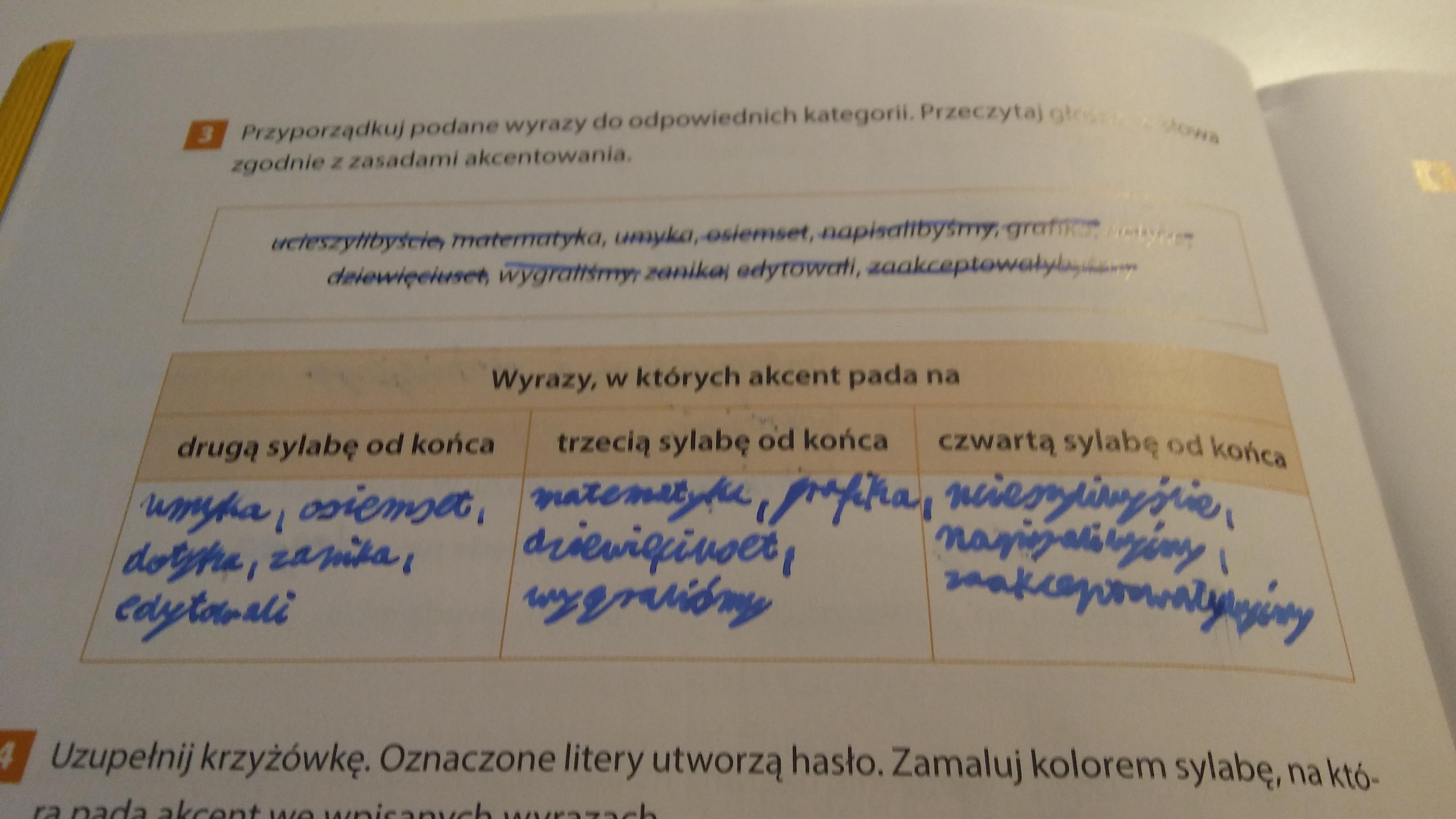 przyporządkuj podane wyrazy do odpowiednich kategorii. Przeczytaj Podkreśl Okoliczniki I Przyporządkuj Je Do Odpowiednich Rodzajów