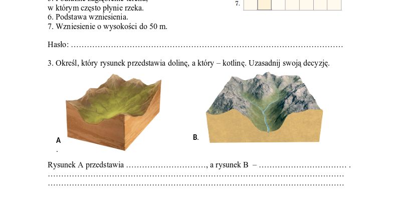 Sprawdzian 4 Klasa Przyroda Dzial 1