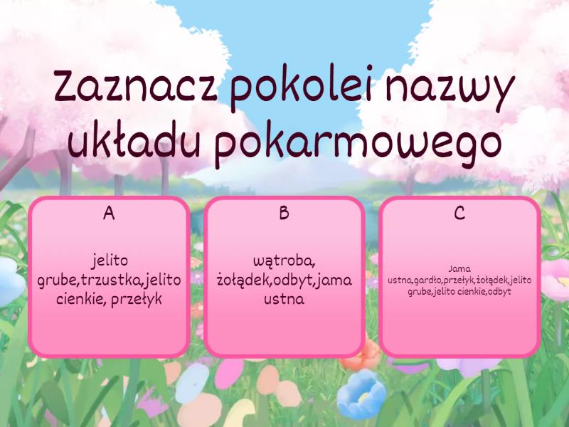 Przyroda klasa 4 , powtórzenie wiadomości z działu 4 - Test Test Przyroda Klasa 4
