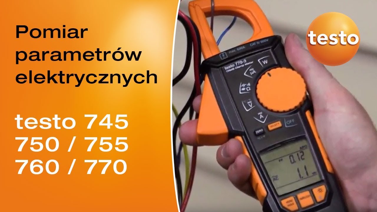 Przyrządy do pomiarów elektrycznych Testo - YouTube Do Pomiaru Natężenia Prądu Elektrycznego Stosuje Się