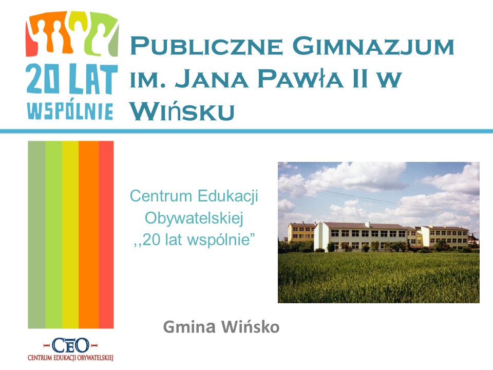 Gimnazjum Publiczne Im Jana Pawła Ii W łobżenicy