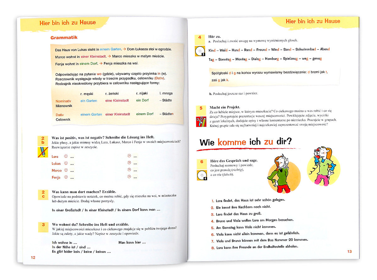 Punkt 6. Język niemiecki. Podręcznik. Szkoła podstawowa + CD | Sklep Niemiecki Test Klasa 6