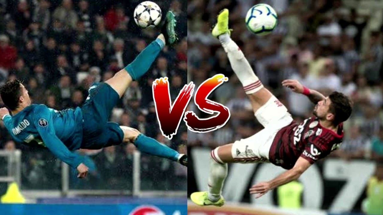QUAL GOL DE BICICLETA FOI MAIS BONITO - CRISTIANO RONALDO OU ARRASCAETA Gol Do Cristiano Ronaldo Bicicleta