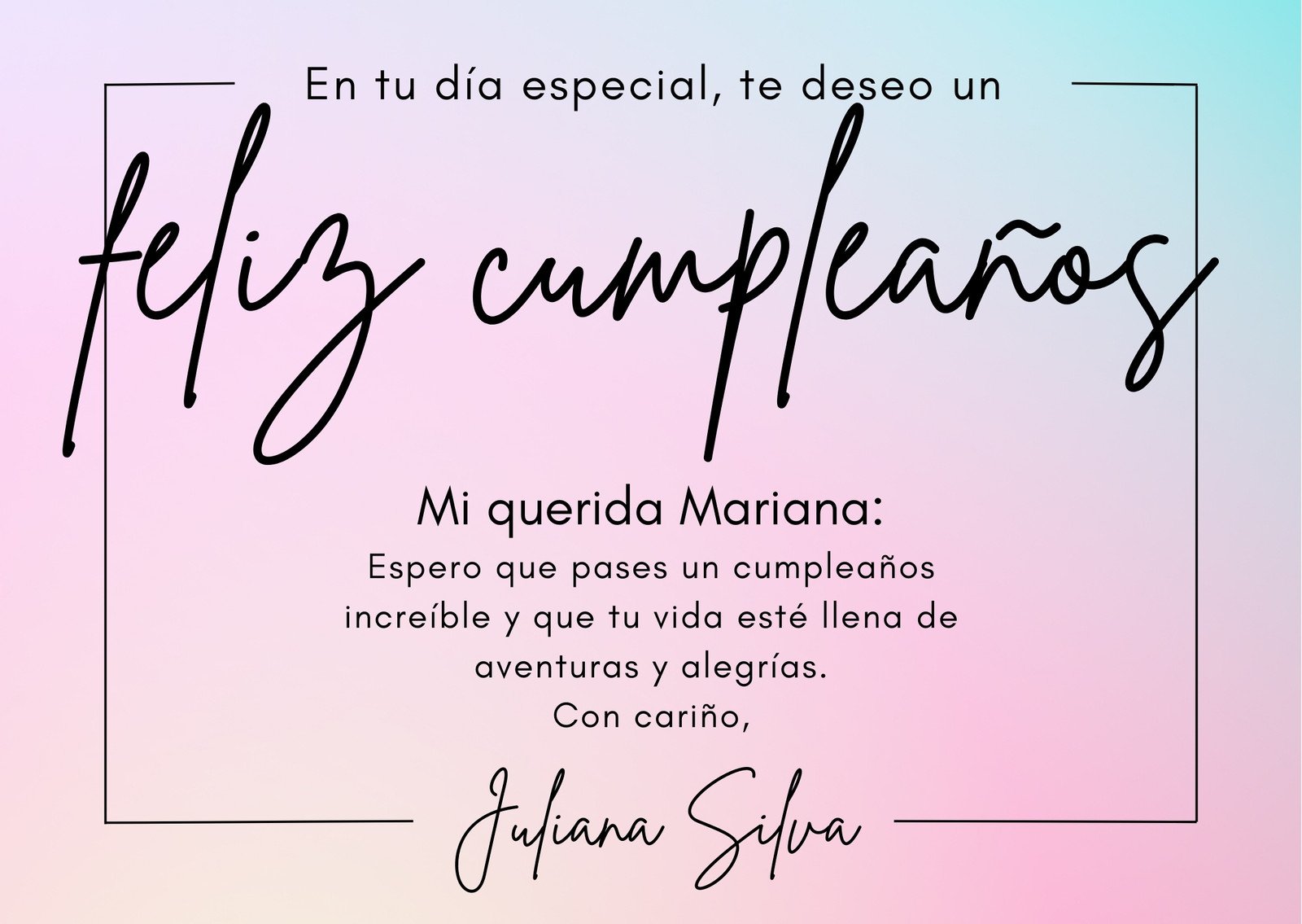 Que Escribir En Una Tarjeta De Cumpleanos