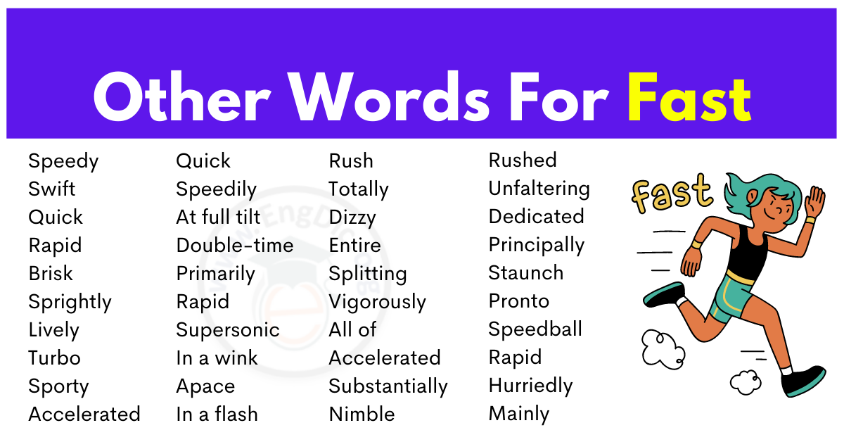 Quick Fast Synonyms at Ida Barrera blog How To Say Fast