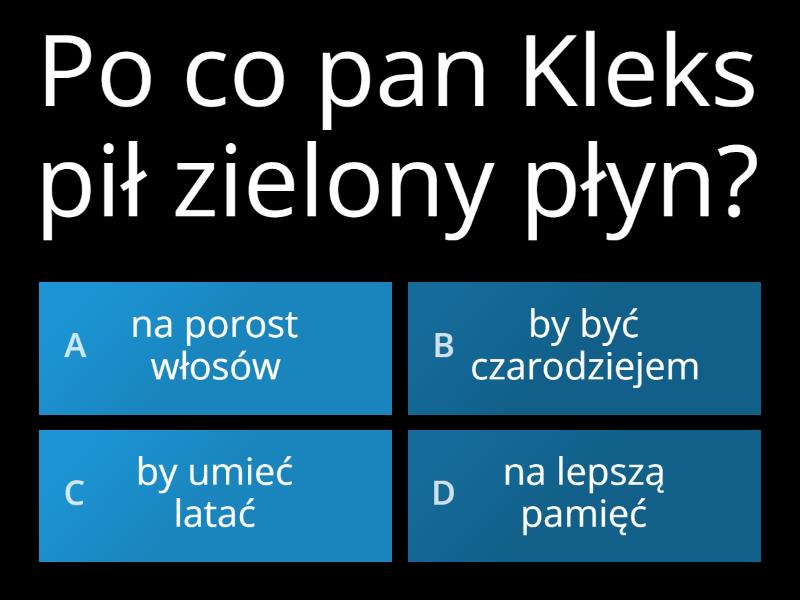 Akademia Pana Kleksa Test Trudny