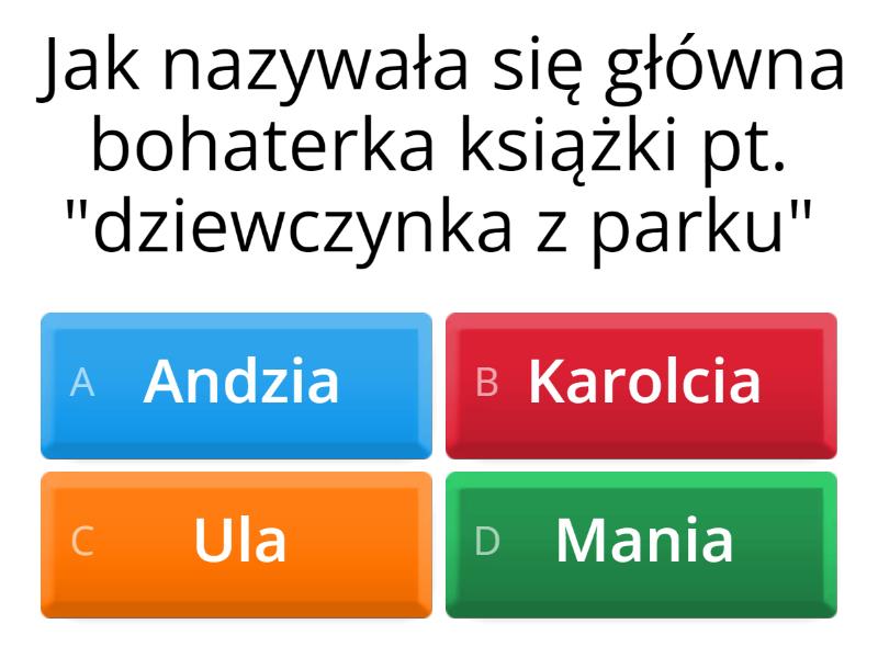 Quiz Dziewczynka z Parku - Test Dziewczynka Z Parku Test Online