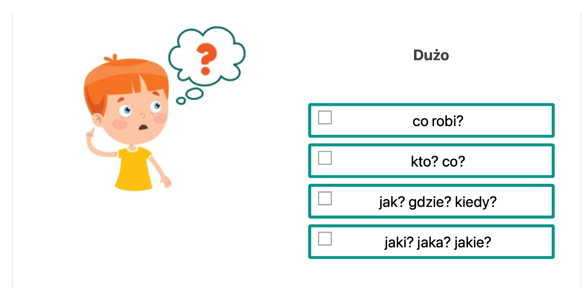 Quiz: Na jakie pytanie odpowiada dla uczniów klas 1, 2, 3, 4 Podmiot Na Jakie Pytanie Odpowiada