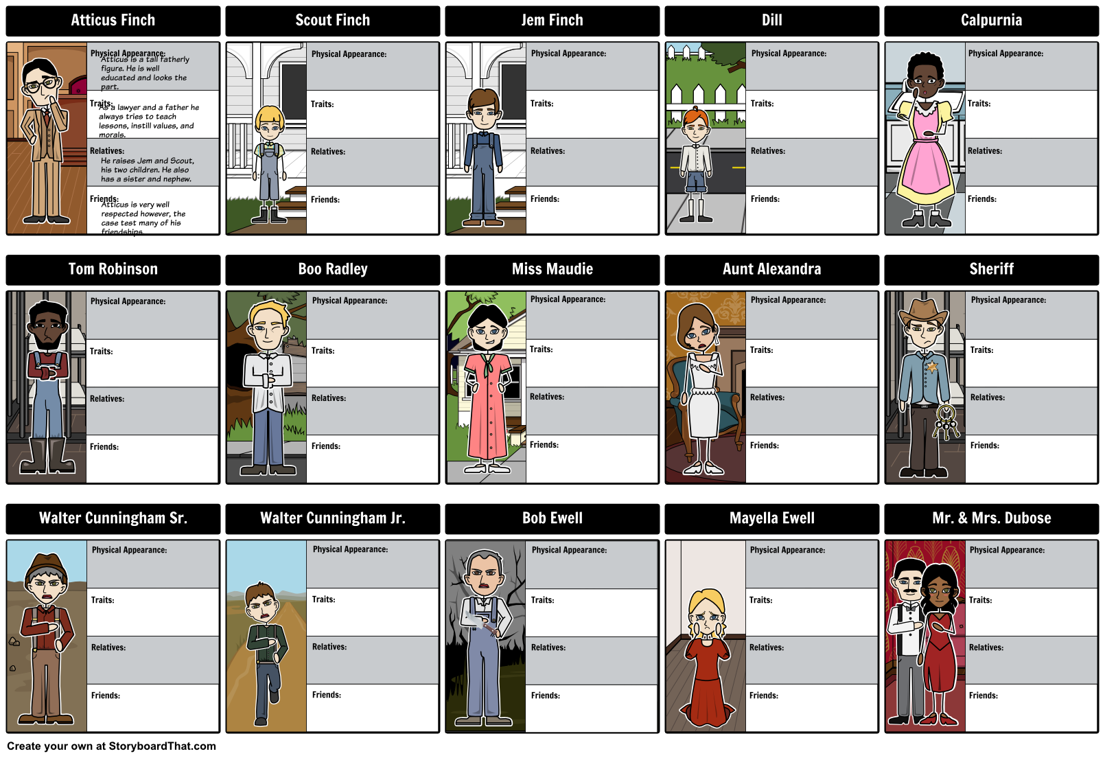 To Kill A Mockingbird Chapter 1 4 Quiz