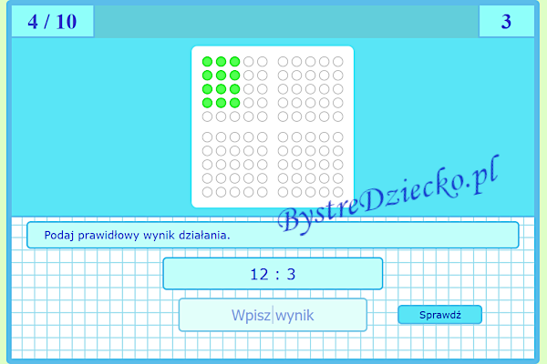 Test Mnożenie I Dzielenie Do 100