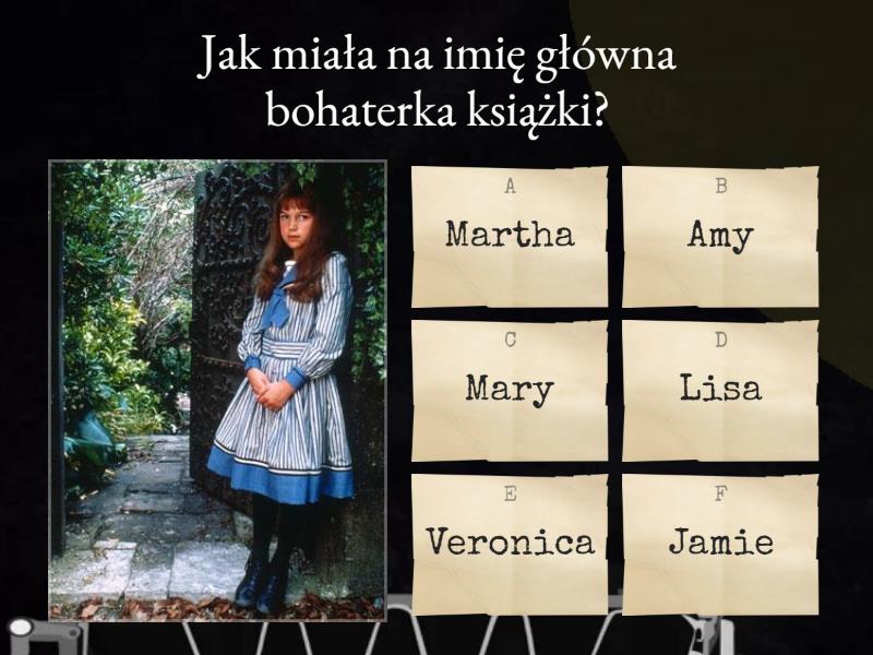 Quiz "Tajemniczy ogród" - Test Tajemniczy Ogród Test 4 Klasa