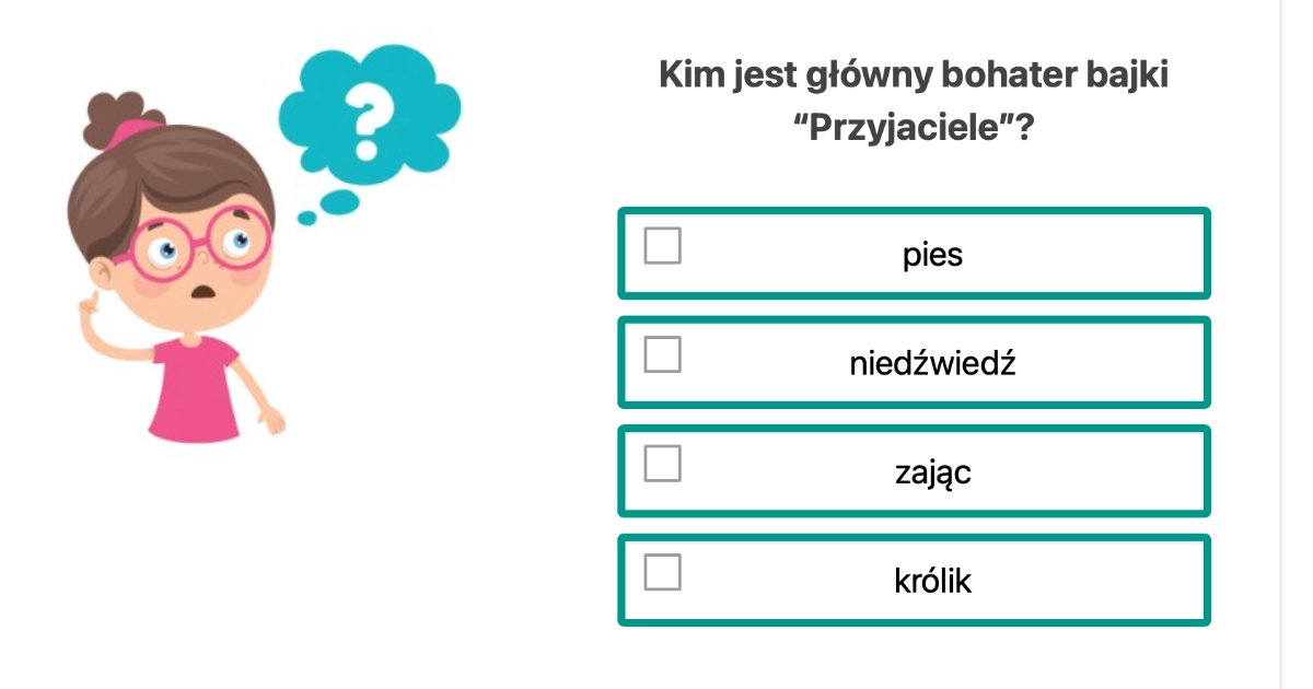 Bajki Krasickiego Test Klasa 6
