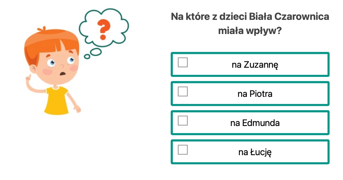 Test Z Opowiesci Z Narnii Klasa 4