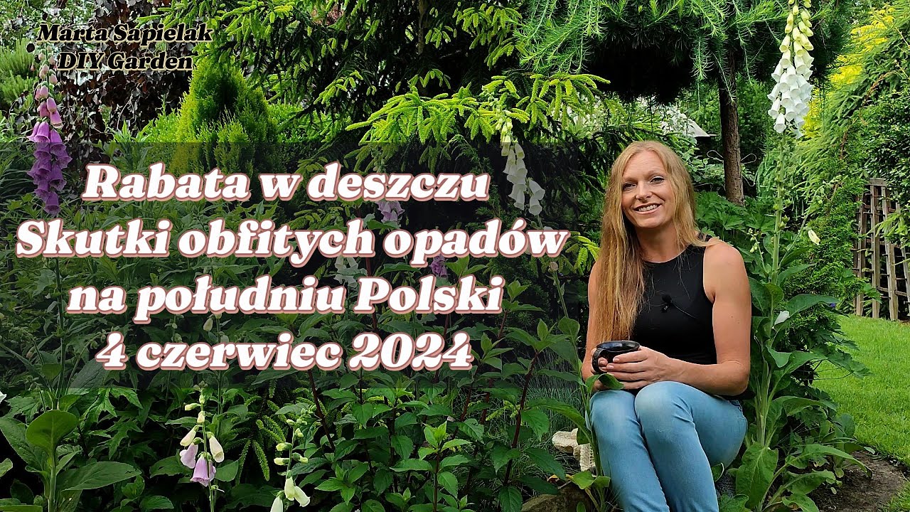 Rabata w deszczu, obfite opady na południu Polski - 4 czerwiec 2024 Maksymalne Opady Deszczu W Polsce