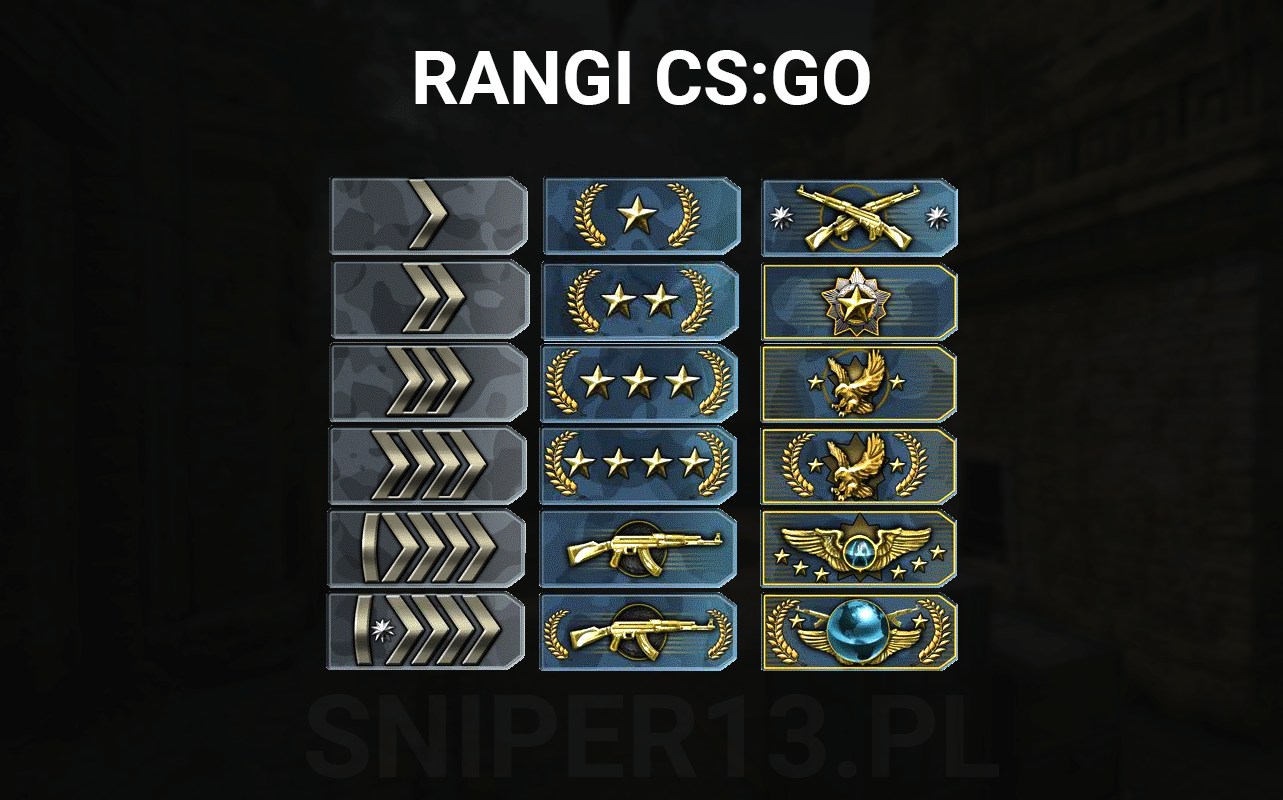 Rangi w CS2 - Rating i Poziomy umiejętności - Sniper13.pl 3 Osoba W Cs Go