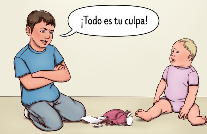 Razones por las que tus hijos mayores no deberían cuidar a sus hermanos Ella Cuida A Sus Hermanos Correct Incorrect