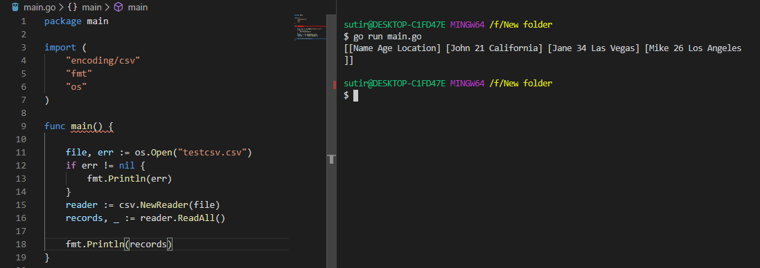 Reading and Writing CSV Files in Golang - Golang Docs Golang Csv Read Line