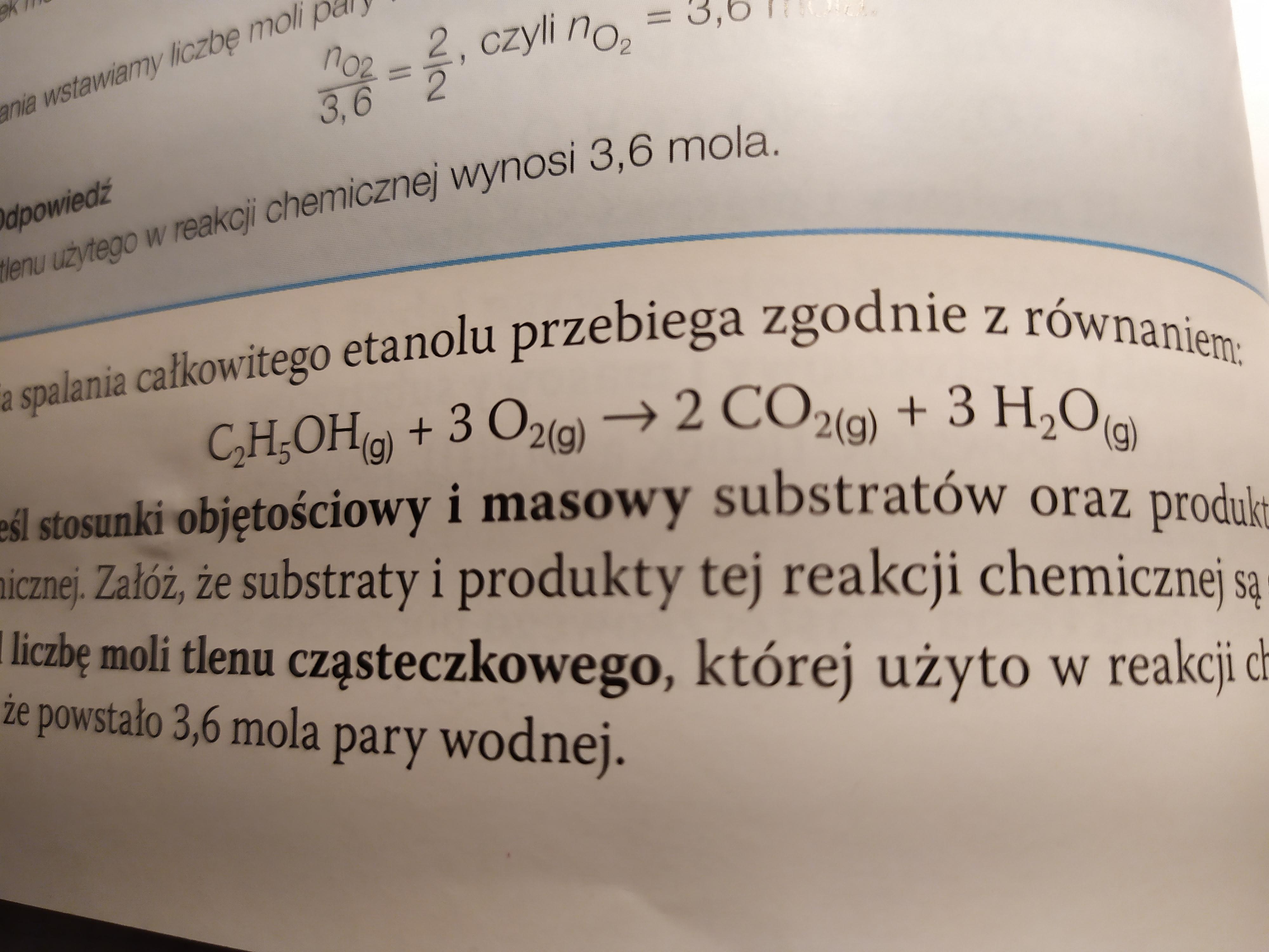 Rownanie Reakcji Spalania Niecalkowitego Etanolu