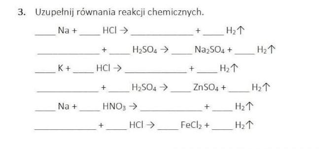 Reakcje Tlenków Metali Z Kwasami