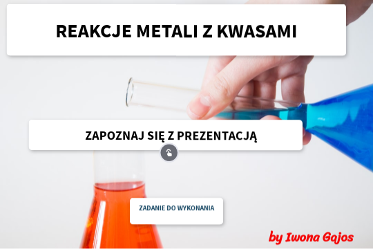 REAKCJE METALI Z KWASAMI | Genially Karta Pracy Wokół Metali Klasa 5