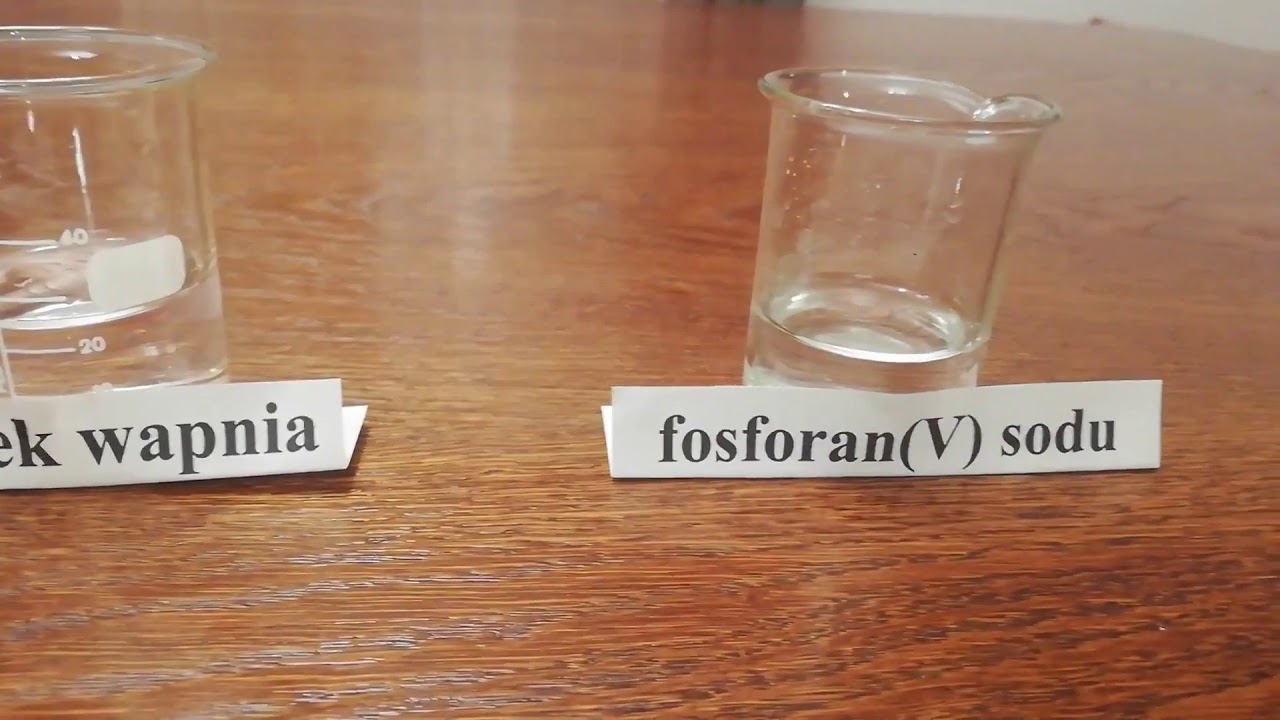 Reakcje strąceniowe - reakcja chlorku wapnia z fosforanem(V) sodu - YouTube Fosforan 5 Sodu Wzór Sumaryczny