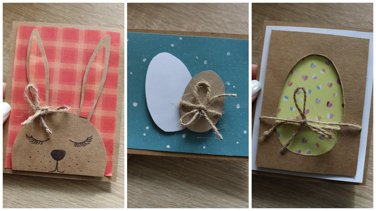 Ręcznie robione kartki Wielkanocne | Wielkanoc 2023 | DIY Easter cards Kartka świąteczna Po Angielsku Ręcznie Robiona